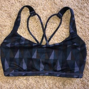 Diamond Pattern Free To Be Lululemon Bra SIZE 2